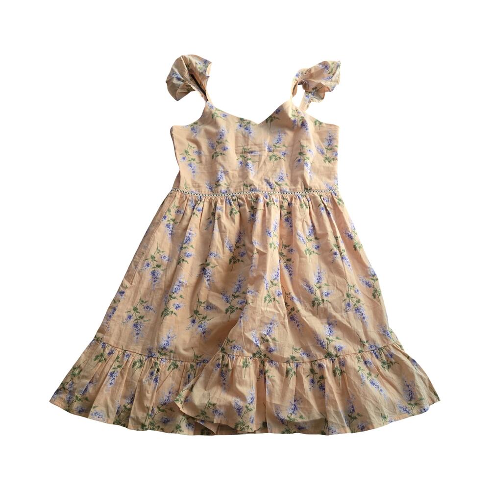 Janie & Jack Floral Ruffle Strap Dress Size: 14 NEW